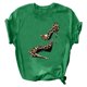 thumbnail image 3 of Pntutb - Blusa informal de manga corta con estampado de tacones altos para mujer Pntutb Pntutb-2969, 3 of 4