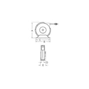 Reelcraft Cable Reel,Spring,50 ft,Red,HD G 3050 Y