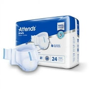 Attends DermaDry Plus Adult Brief DDP20 Medium Case of 96, White