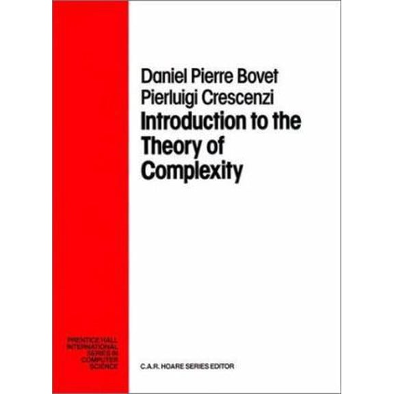 Pre-Owned Introduction to the Theory of Complexity (Prentice Hall International Series in Computer Science) (Hardcover) 0139153802 9780139153808