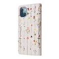 thumbnail image 2 of SaniMore for iPhone 14 6.1" 2022 PU Leather Case with Luxury Flower for Girls Women Stand Feature Card/Cash Slots Detachable Wrist Strap Magnetic Clasp All-inclusive Case For iPhone 14, Dried Flower, 2 of 10
