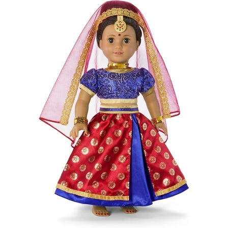 American Girl Girl of The Year Kavi Sharma 18-inch Doll Bollywood Dance Costume Featuring 10  Pieces for Ages 8  (Dolls Sold Separately)