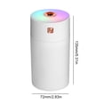 thumbnail image 4 of Aroma Mist Maker 300ML Humidificador portátil para automóvil Alimentado por USB 2 Gear (Blanco), 4 of 9