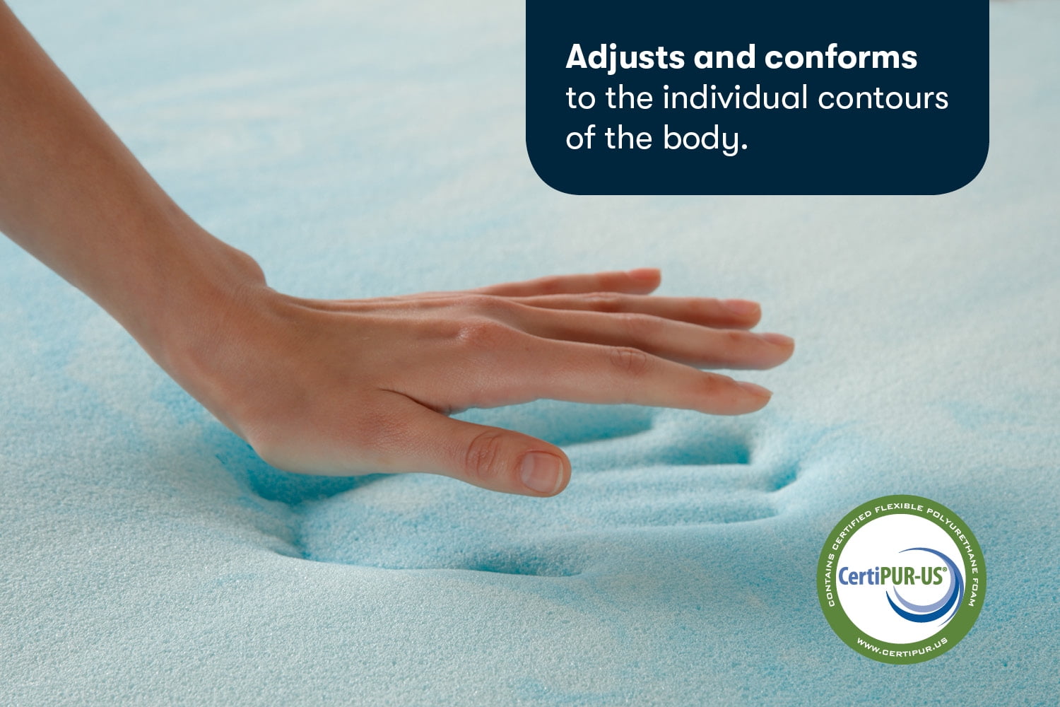 Serta 1.5" Comfort Cooling Memory Foam Mattress Topper, Queen