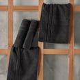 thumbnail image 2 of Hawmam Linen Bathroom Towels - Black Quick Dry Towels, 16' x 29', 100% Turkish Cotton, Soft Luxury Hand Towels, Eco Friendly Low Lint Highly Absorbent 600 GSM, 4-Pack for Spa, Gym, Salon, College Dorm, 2 of 6