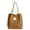 Brown, variant on Corduroy Totes Bag, FITDON Shoulder Handbags Big Capacity Shopping Bag for Women Girls