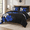 Black/Blue-Queen, variant on Black/Blue Queen 7-Piece Bed-in-a-Bag Floral Microfiber Bedding Set