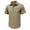 Khaki, variant on CaiJunJia George Polo Shirt,Men's Classic Fit Short Sleeve Dual Tipped Collar Polo Shirt