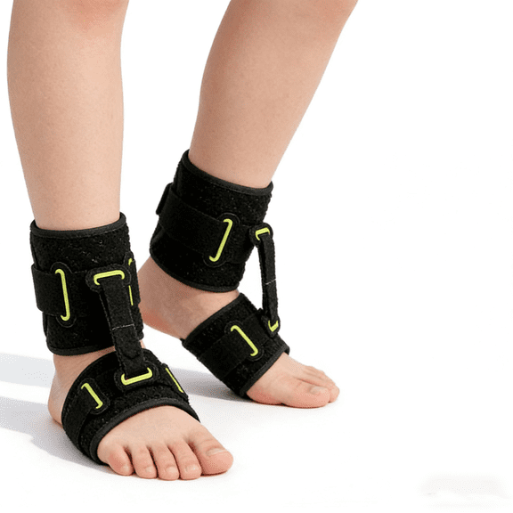 2Pcs Adjustable Kids Drop Foot Brace AFO, Children Ankle Stabilizer for Walking Gait Correction, Pain Relief for Achilles Tendon, Cerebral Palsy & Nerve Damage, Suitable for 5-15 Years Old