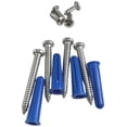 thumbnail image 3 of TP15250-B Chrome Plated Die Cast Zamac Pilaster Pack for 1 in. Post, 2 One-Ear Brackets and One Way Fasteners, 3 of 3