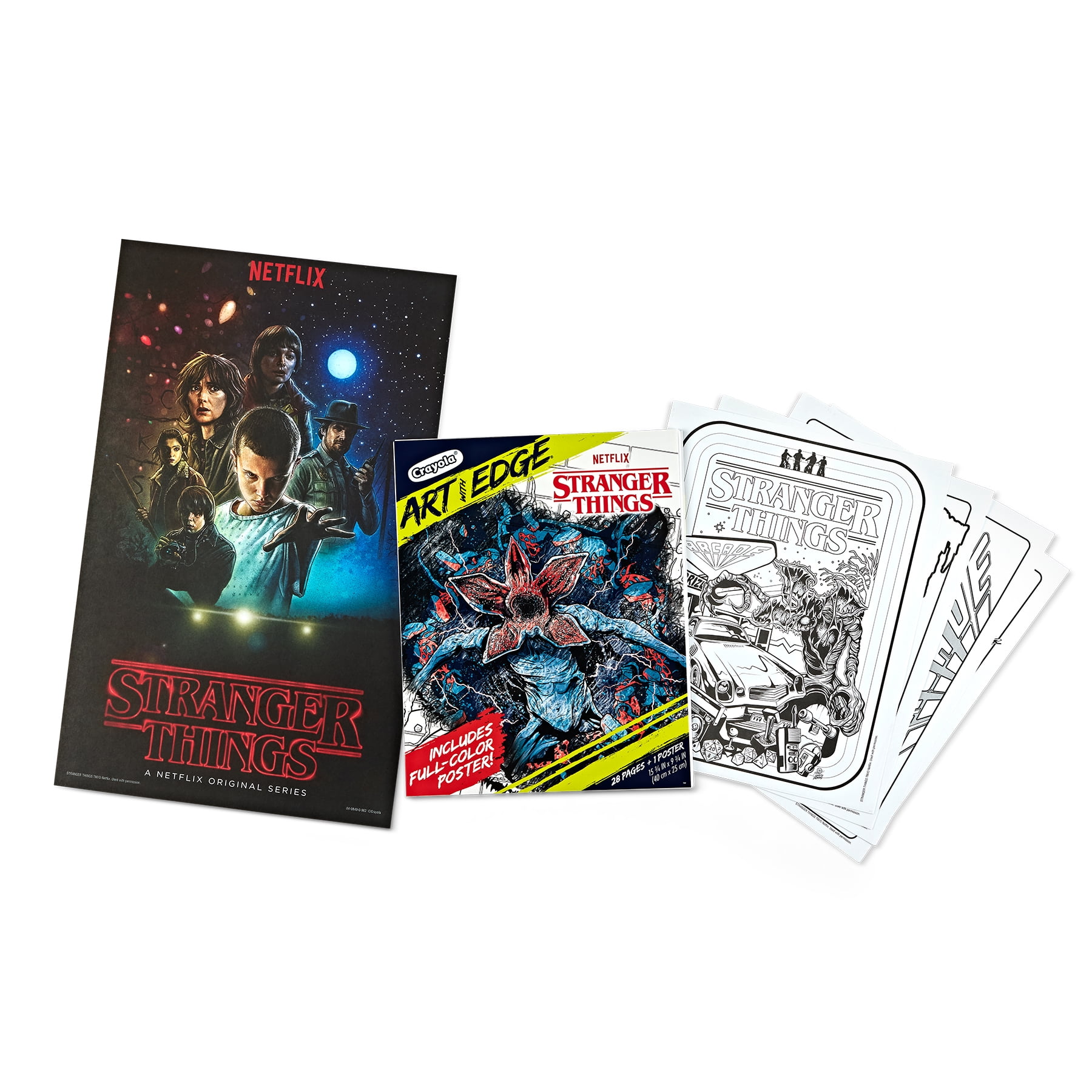 Crayola Art with Edge Stranger Things Coloring Book, 28 Coloring Pages, Pack of 2