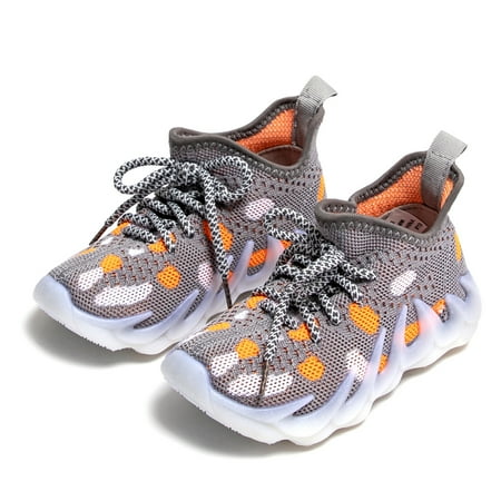 

Kiderence Toddler Girls Sneakers Little Girls Running Sports Red Shoes(Toddler / Little Kids) Grey 13M