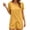 Yellow, variant on Telankuip Two Piece Sets for Women Lightweight Linen Short Sleeve Irregular Top and Shorts Casual Summer Beach Vacation Outfits Plus Size Soft Comfortable Breathable Matching Set Yellow XL