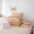 thumbnail image 6 of Erosebridal Cute Bowknot Daisy 7-Piece Twin Bedding Sets,Cartoon Flowers Blossom Bedding Comforter Set For Girls Kids,Orange White Pink,Reversible, 6 of 7