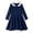 Z03-Navy, variant on Zshosam Toddler Girl Dress Up Dresses Girls Dresses Kids Long Sleeve Crew Neck Dress Size 6T 7T,(Green 6-7 Years)