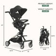 thumbnail image 4 of Evolur Velo Rider Stroller, Caviar, 4 of 17