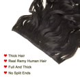 thumbnail image 5 of viviaBella Body Wave Virgin Hair Clip in Human Hair Extensions Dark Brown Color 16" human hair clip in extensions Double Weft 120g 7 Pcs/lot with 16 Clips(20"120g,Dark Brown), 5 of 5