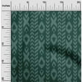 thumbnail image 2 of oneOone Cotton Cambric Dark Green Fabric Ikat Craft Projects Decor Fabric Printed By The Yard 42 Inch Wide, 2 of 4
