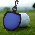 thumbnail image 1 of IFANLANDOR 1Pc Lithe Blue Golfs Wiping Pouch with Durable Neoprene and Convenient Hook Closure, 1 of 5