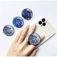 thumbnail image 2 of 3 Pack Cell Phone Grip Stand with Expandable Kickstand (Not for Popsockets) - Glitter Grey Pink Green Blue, 2 of 4