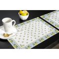 thumbnail image 5 of Placemats Set of 6,Non Slip Washable Table Mats Set, Summer Lemon Retro Floral Table Placemats for Kitchen Dining Table,Wedding Holiday Party Decoration, 5 of 6