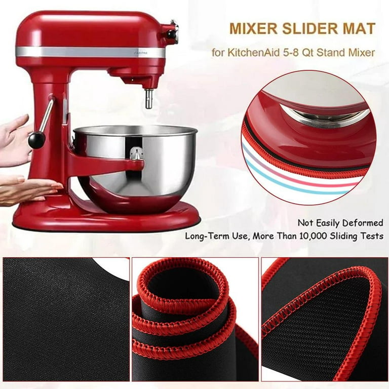 Mixer Slider Mat for Kitchenaid Stand Mixer 2 Side Non-Slip Moving