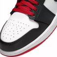 thumbnail image 3 of [DQ8426-106] Jo r-dan Men's A i r-Jor-dan 1 Mid Black Red White Sneakers *NEW*, 3 of 6