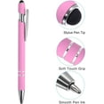 thumbnail image 4 of 6 Pack Ballpoint Pens with Stylus Tip, 2 in 1 Metal Pen Black Ink 1.0mm Medium Point Stylus Pen for Touch Screens, 4 of 6