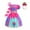 Hot Pink, variant on Mercatoo Kids Girls Rainbow Candy Dress with Headband Cute Shiny Half Length Long Sleeve Tutu Dresses for Girl 4‐8 Years