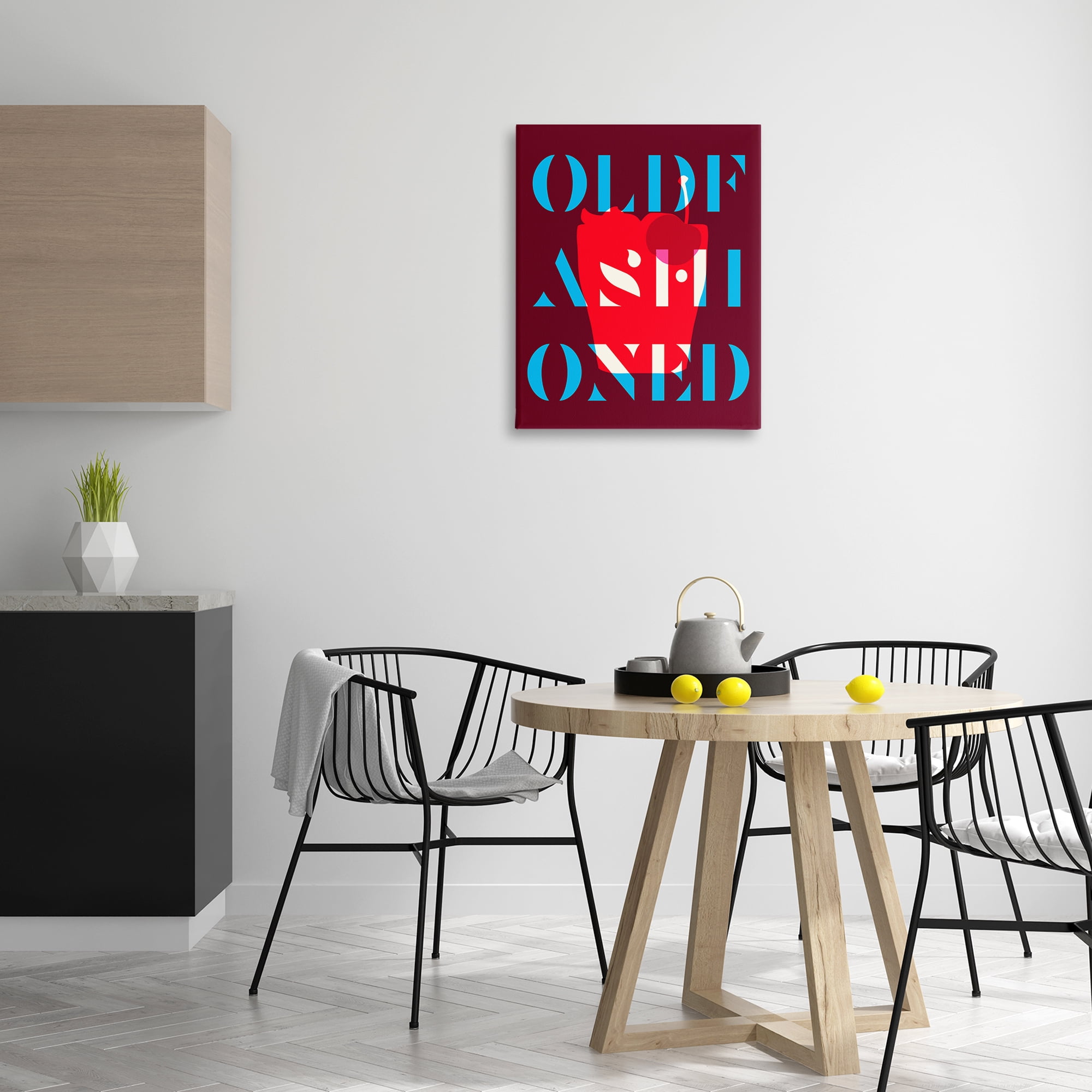 Stupell Industries Modern Old Fashioned Food & Beverage Painting Wrapped Canvas Art Print Wall Art, 24 x 30