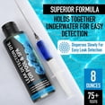 thumbnail image 4 of Pool Leak Detection Dye Kit - 75+ Tests - 2 Stainless Steel Precision Applicators - Superior Long Lasting Pool Dye Easily Locates Leaks - for All Pool, Spa, & Hot Tub Types - 8 OZ (Vibrant Blue), 4 of 9