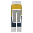 thumbnail image 5 of Abstract Geometric Color Block Art Winter Female Pants Flannel High Waist Women Pants Lady Warm Straight Leg Plush Trousers, 5 of 7