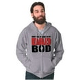 thumbnail image 3 of Don't Be Jealous of My Dad Bod Zip Hoodie Sweatshirt Men Brisco Brands S, 3 of 6