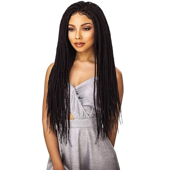 Sensationnel Cloud9 Swiss 4X4 Lace Parting Wig Small Size BOX BRAID SMALL (T1B/27)