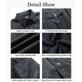 thumbnail image 5 of Fexilor Men's Flannel Lined Jacket, Plaid Brushed Lining, Cowboy Western Twill Outdoor Shirt Jacket, 5 of 7