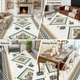 thumbnail image 6 of Beige Boho 5'x7' Area Rug, Vintage Ethnic Tribe Abstract Art Retro Washable Non-Slip Soft Rugs, Low-Pile Large Carpet for Living Room Bedroom Dining Room, Non-Shedding Accent Rug, 6 of 9