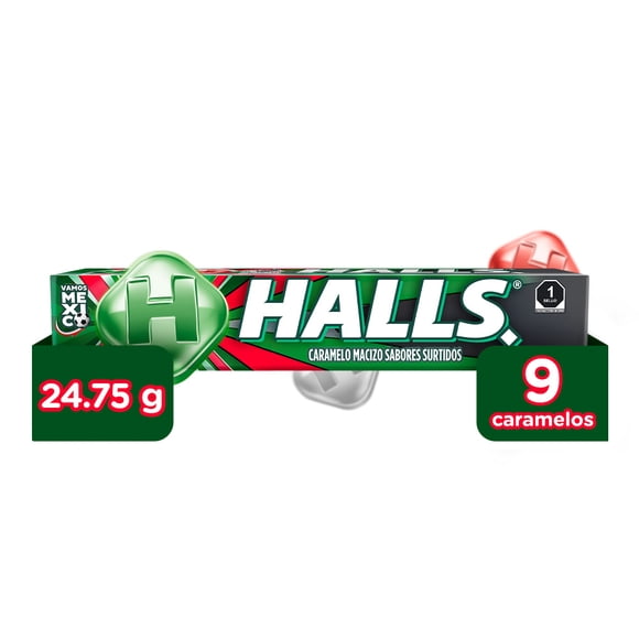 Caramelo macizo Halls sabores surtidos 24.75 g