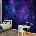 thumbnail image 2 of Peel and Stick Wallpaper Blue nebula Modern Art Wall Mural Decor Self Adhesive and Removable 100in x 144in, 2 of 8