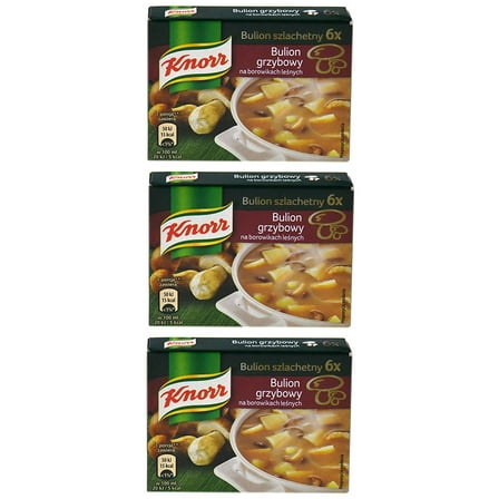 Knorr Bulion Grzybowy Na Borowikach Lesnych Mushroom Bouillon 60G (3-Pack)