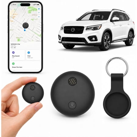 Wireless Tracker Tag Compatible with Apple Find My Subscription Free Key Finder Wallet Finder Luggage Tracker for Backpack Purse Travel Water Resistant Drop Resistant (1, C1-1PC)
