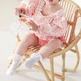 thumbnail image 2 of Baby Knee High Socks Girl Non Slip Toddler Stockings Cotton Bow Ruffle Newborn Long Socks Infant Dress Sock 0-6M/6-12M/1-3Y, 2 of 6