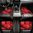thumbnail image 4 of Salouo Strawberry Red for 4-Piece Floor Mats, Custom Fit Car Mats All-Weather Car Foot Mats Automotive Floor Mats for Cars, Trucks, SUVs, Vehicle Floor Liner, 4 of 7