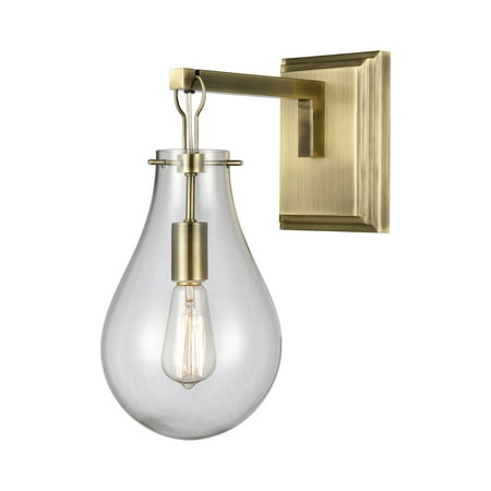

Elk Home Teardrop 16 High 1-Light Sconce - Brass