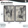 thumbnail image 3 of Stupell Industries Transitional Mottled Fluid Monochrome Black 2pc Floating Frame Art Set, 21 x 31 each, by Kippi Leonard, 3 of 7