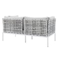 thumbnail image 5 of Modway Harmony 8-Piece  Sunbrella® Basket Weave Outdoor Patio Aluminum Seating Set in Taupe Gray, 5 of 10