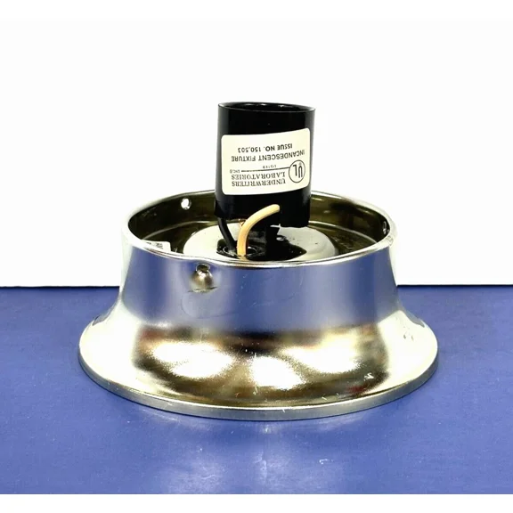 3.25" Chrome Holder 1-Light Ceiling Fixture Hardware Included Angelo New 70240