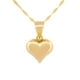thumbnail image 1 of Cadena Gargantilla Corazon Liso 1 cm Oro Solido 14k, 1 of 6