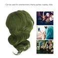 thumbnail image 3 of Peluca Rizada Corta Transpirable, Peluca Corta Cosplay Verde Ajustable De Moda Para Fiestas Temáticas, 3 of 7