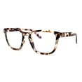 thumbnail image 2 of Rectangle Keyhole Plastic Horn Rim Blue Light Filtering Computer Glasses Tortoise, 2 of 4