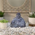 thumbnail image 2 of 14" HAPPY BUDDHA, GRAY, 2 of 2